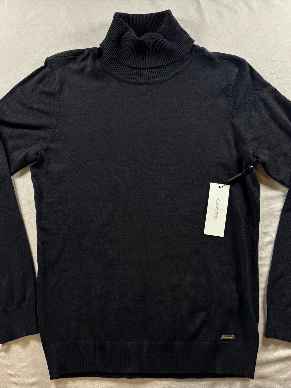 Calvin Klein NWT Black Turtleneck Capsule Sweater Size M,